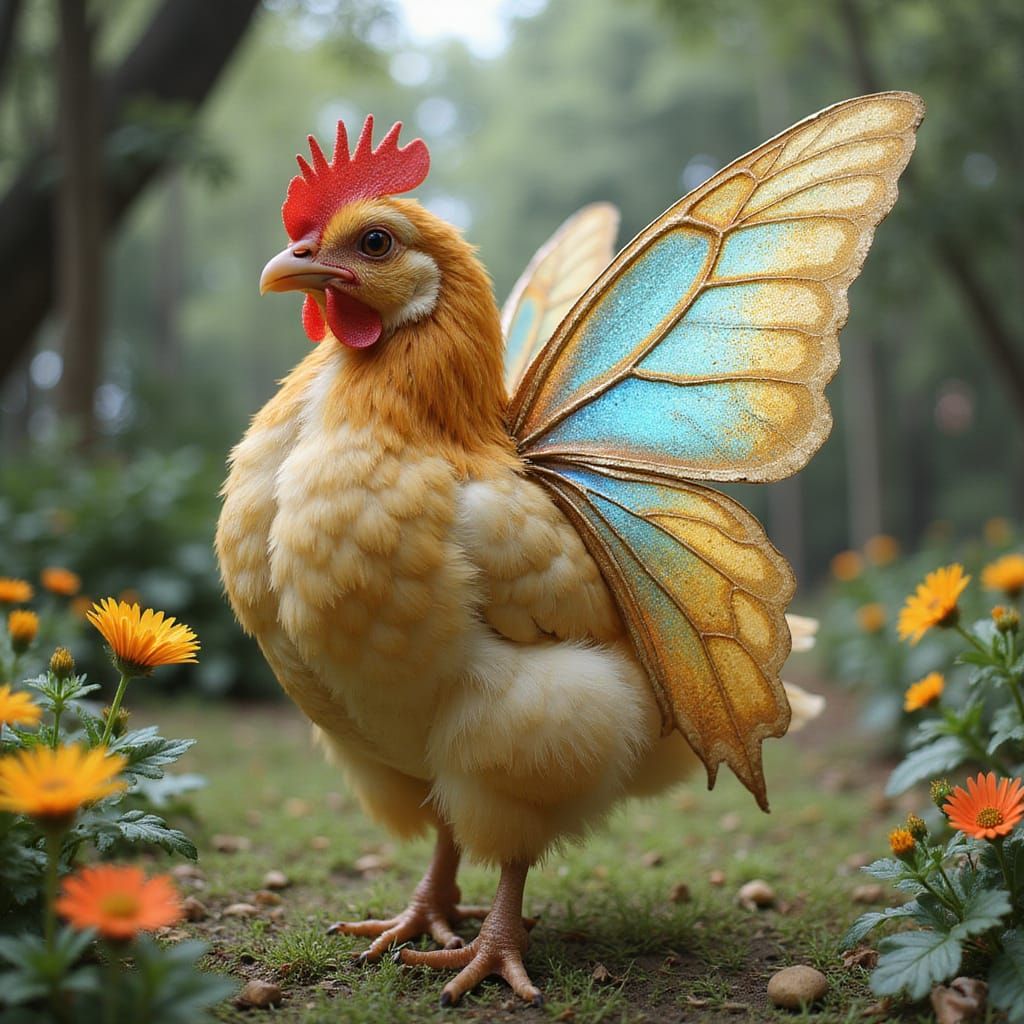 chicken with butterfly wings