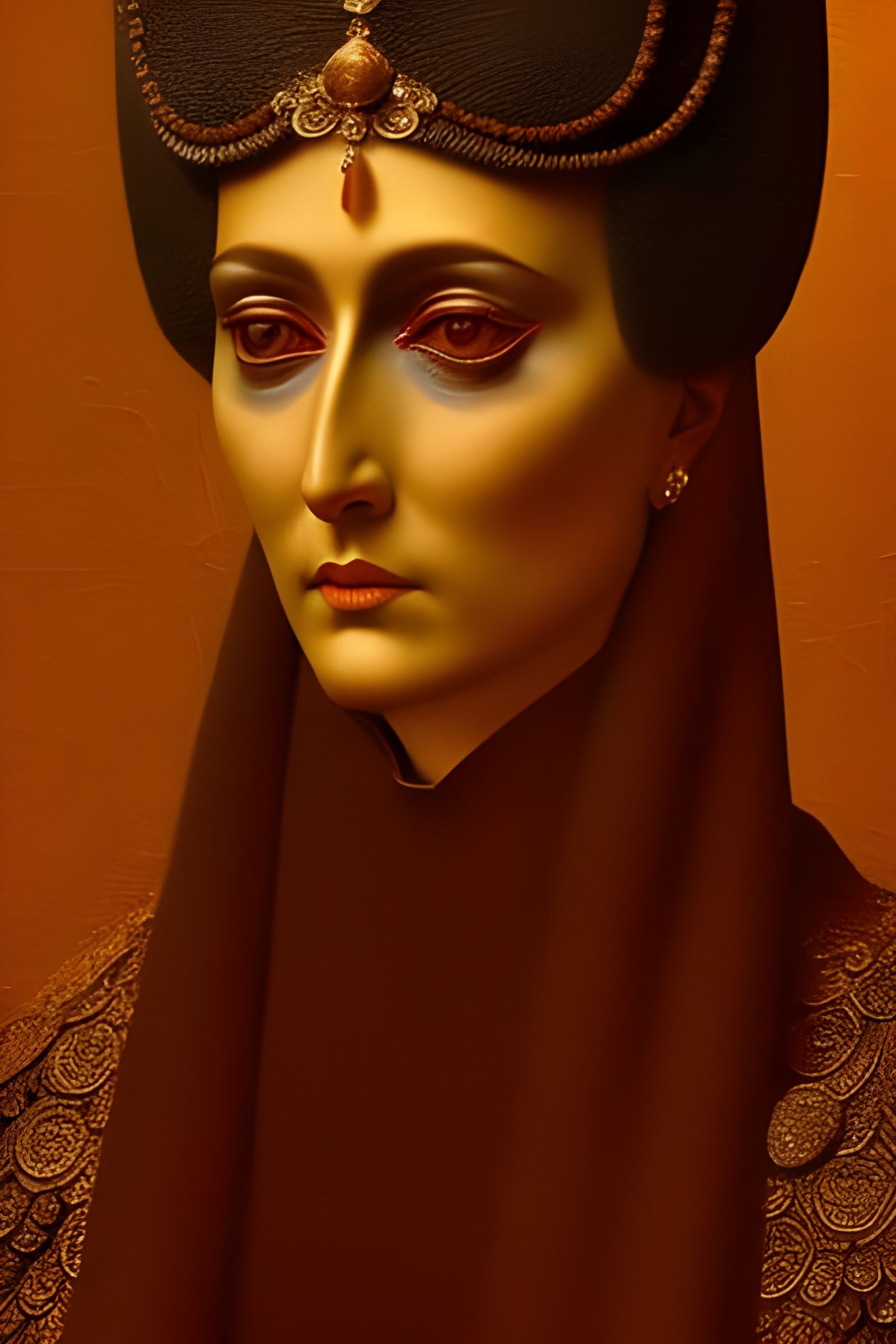 Intricate Portrait in Digital Age, Artstation Style