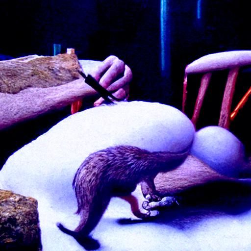 Weasel Spanking in Detailed Matte Painting