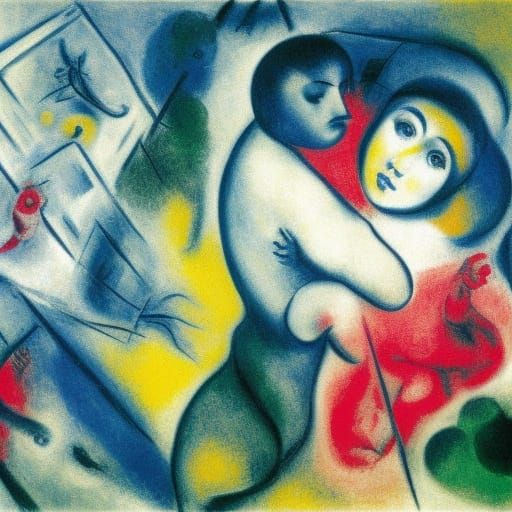 AI Art in the Style of Chagall and Macke
