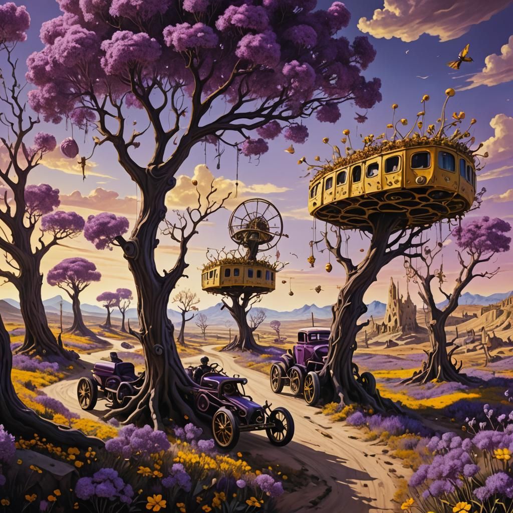 Surreal Creatures in a Vast Landscape