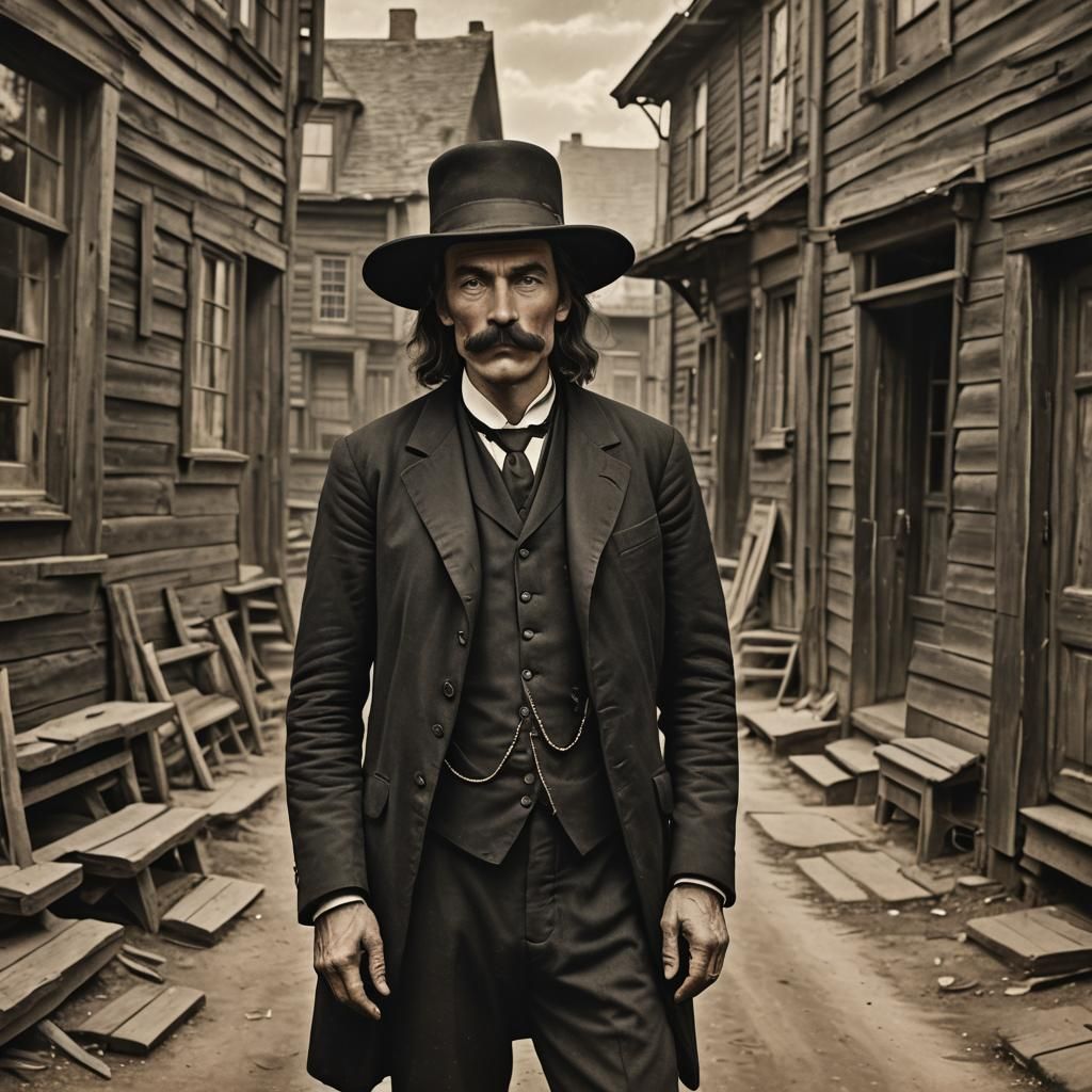 Photorealistic Young Man in 19th Century Suit