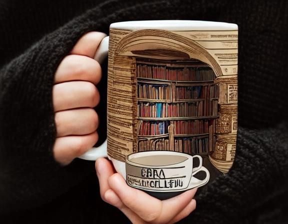Coffee Cup Library: A Miniature World