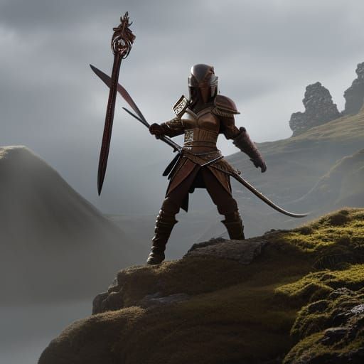 Zendaya Riding Armored Squirrel in Rainbow Metal Armor Fanta...