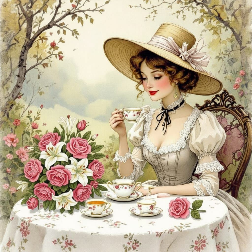 Spiders Bloom as Flowers in Surreal Nature Scene