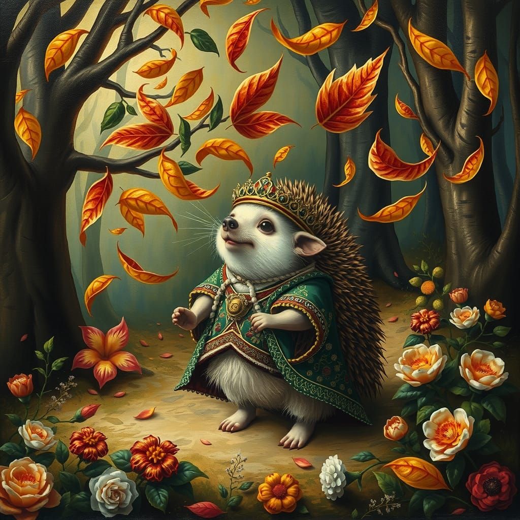 Baroque Hedgehog's Triumphant Celebration