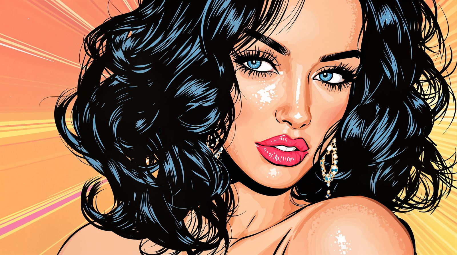 Gorgeous Katy Perry as Comic Book Heroine in Terry Moore Sty...