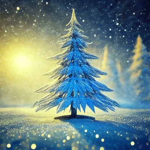 Metallic Christmas Text in Snowy Unreal Engine Scene