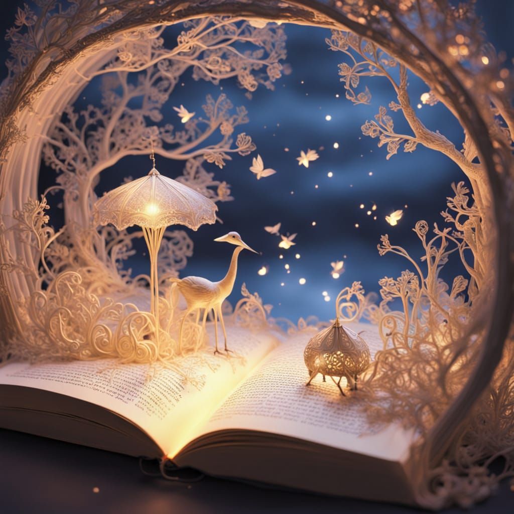 Whimsical Dreamscape Filigree Pops From Book