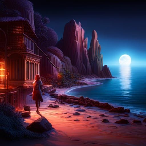 End of Night in Disco Style: Matte Painting