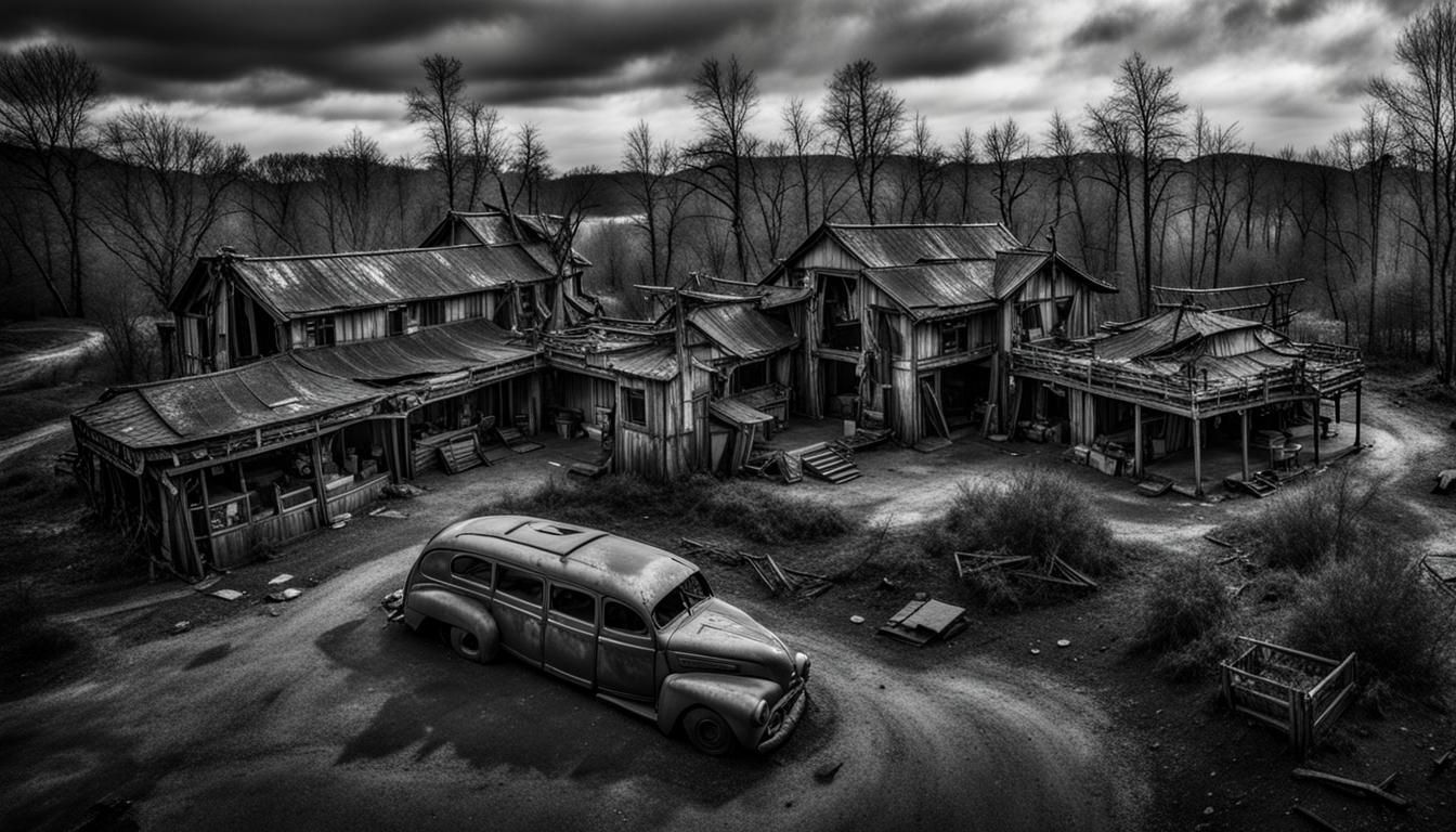 Desolate Abandoned Theme Park in Hyperrealistic 3D