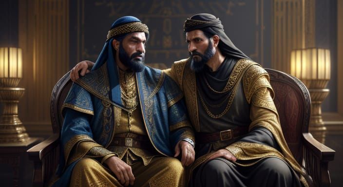 Brothers Bowing Before Yusuf in Ancient Middle East