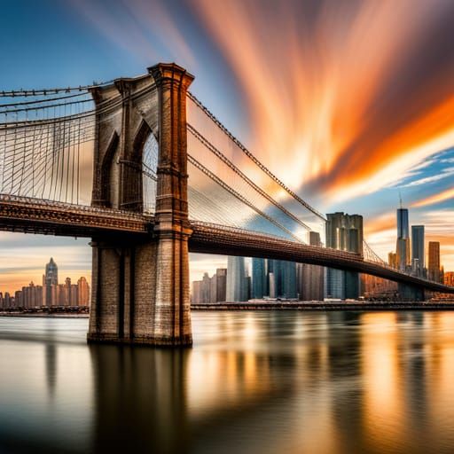 Brooklyn Bridge, sunrise