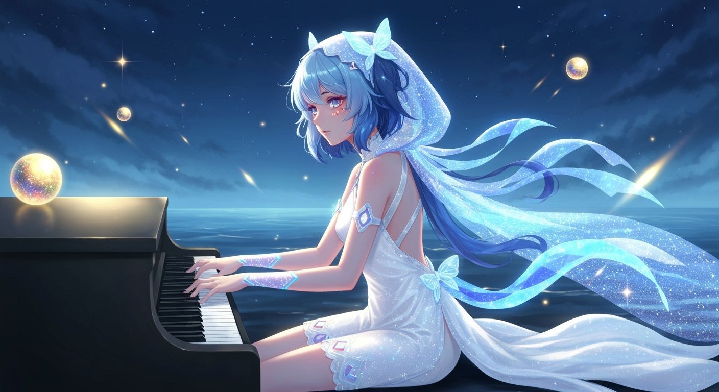Shorekeeper's Starlit Piano Performance: Ethereal Fantasy Ar...