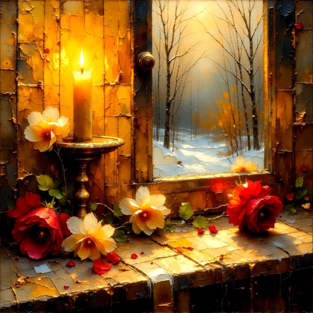 Whirlwind Romance in Crinkled Metallics