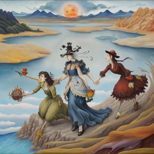 Boy in Anguish: Surreal Impasto Oil Painting