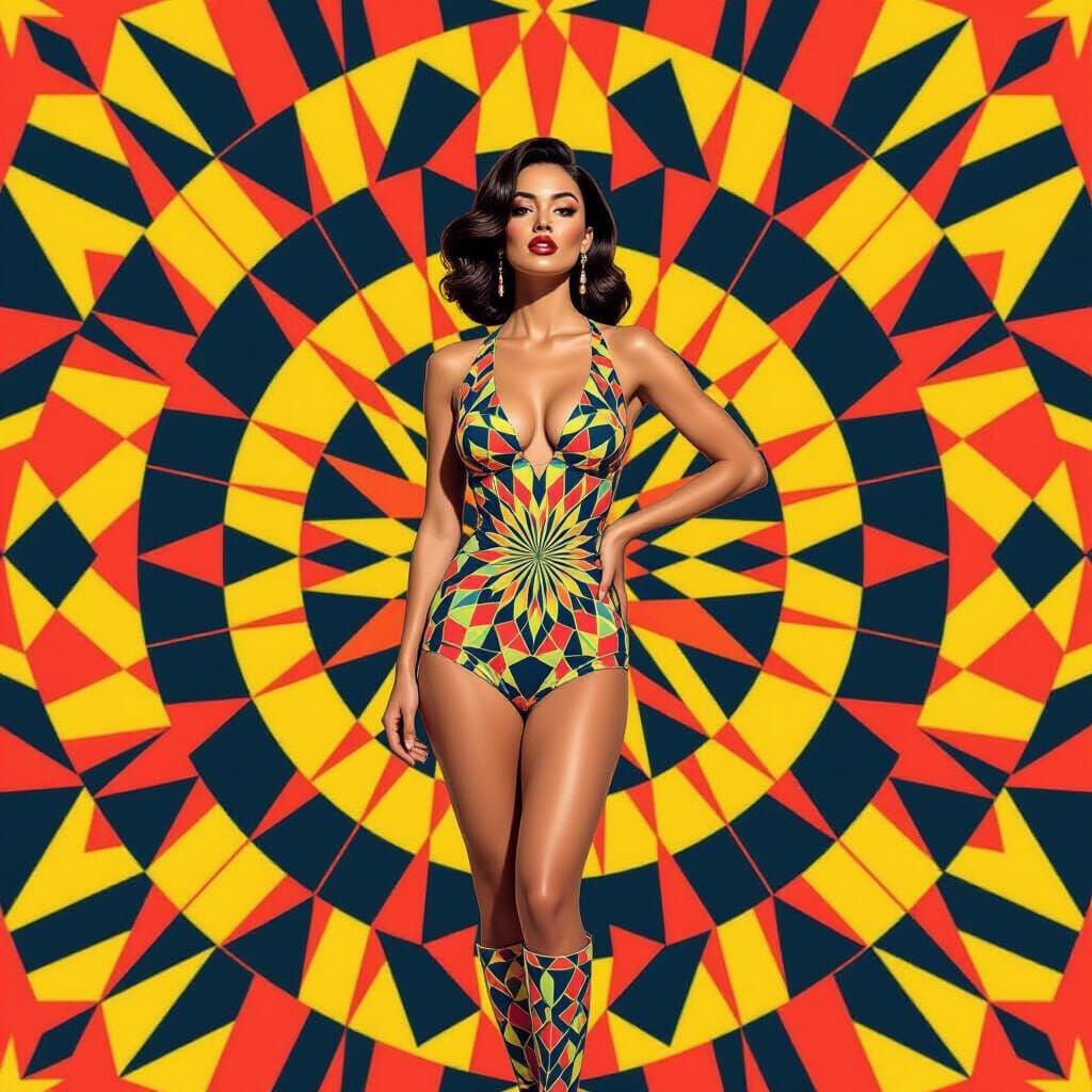 Pop Art Portrait in Warhol Style