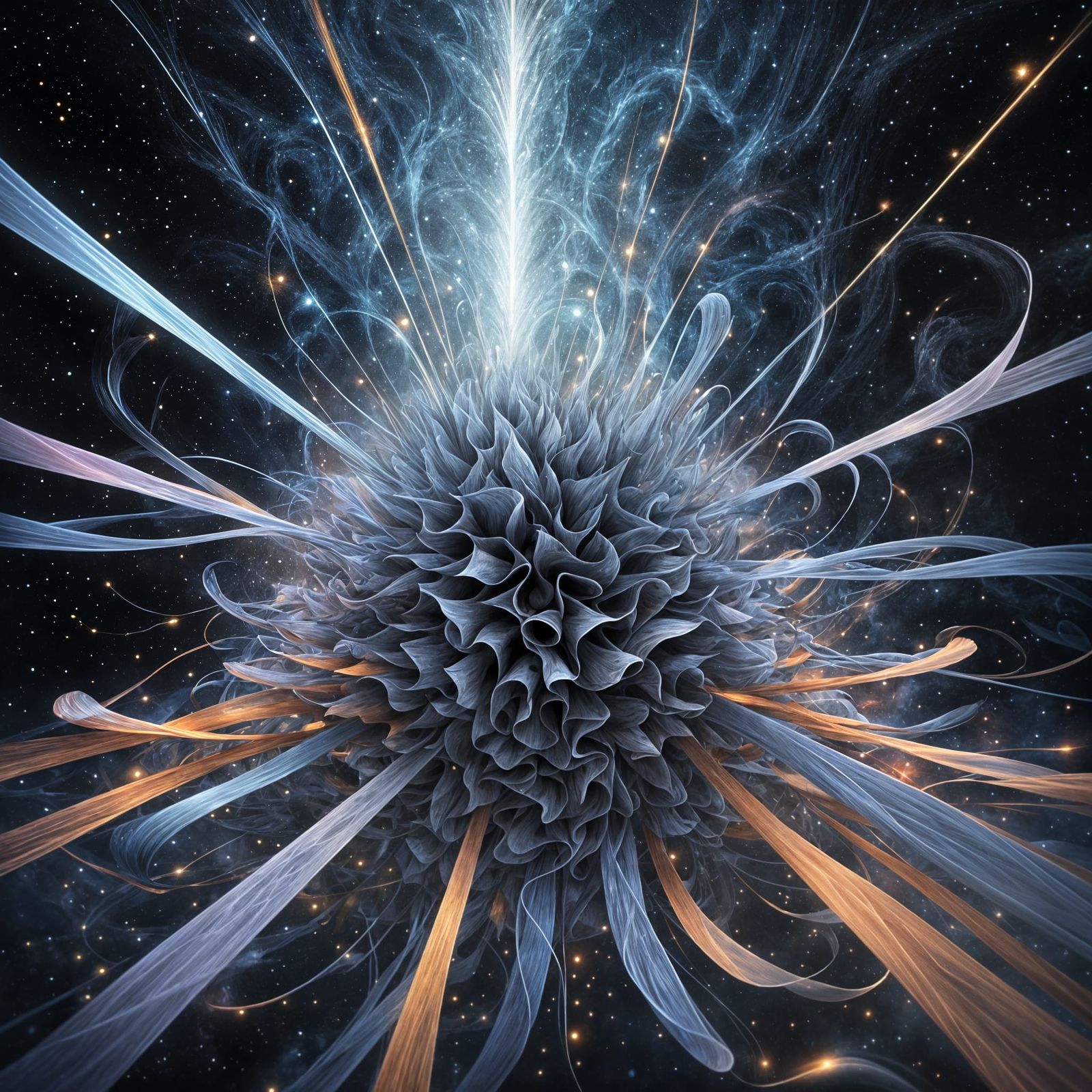 Giant Pencil Dissolves Into Light and Art