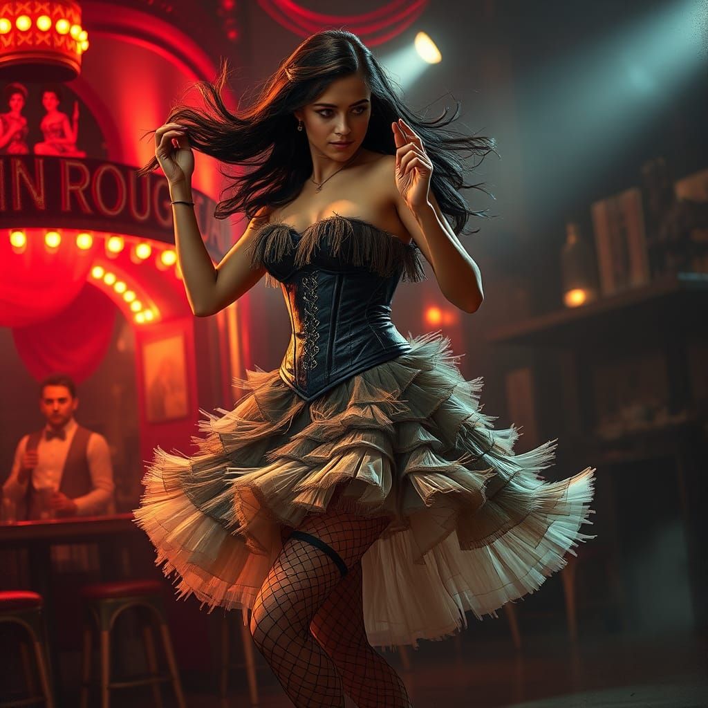 Jyn Erso Dances Can-Can in Moulin Rouge Style