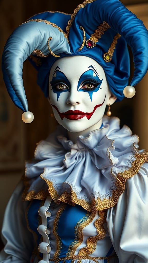 Regal Lady in Venetian Splendor