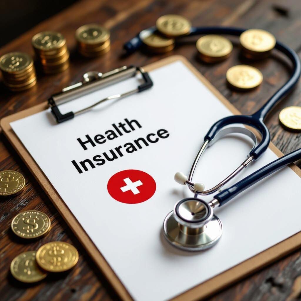 Health Insurance Still Life in Syd Mead Style