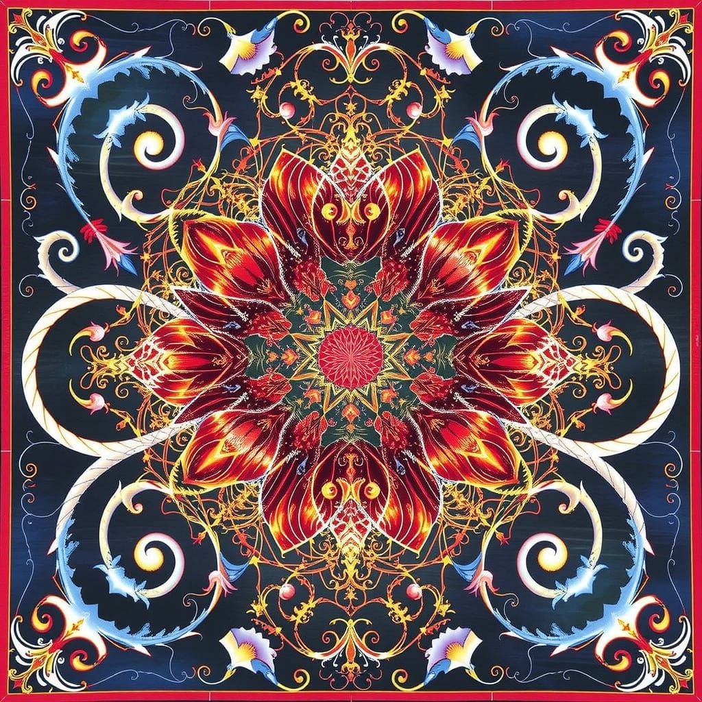 Abstract Swirling Forms in Dynamic Motion