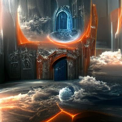 Detailed Matte Painting of a Mysterious Portal