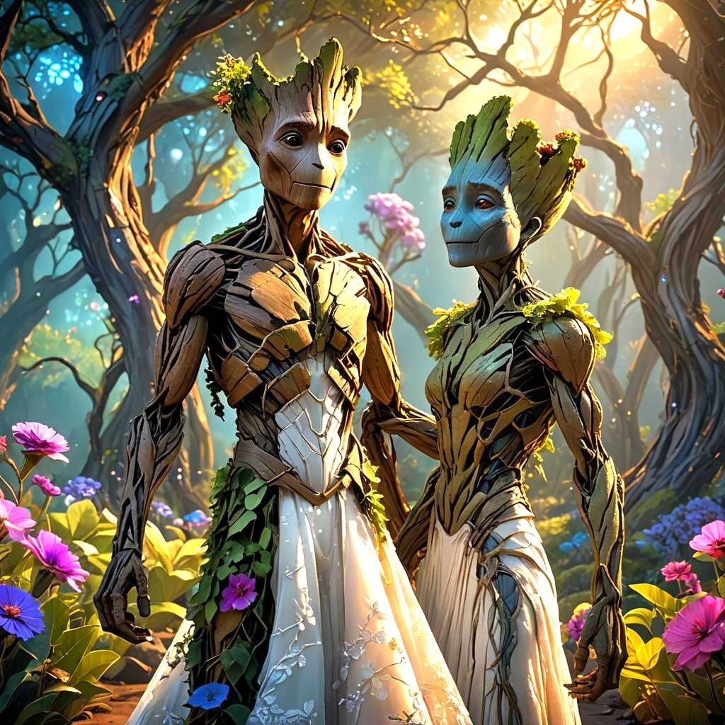 Groot Attends a Wedding: Fantasy Concept Art