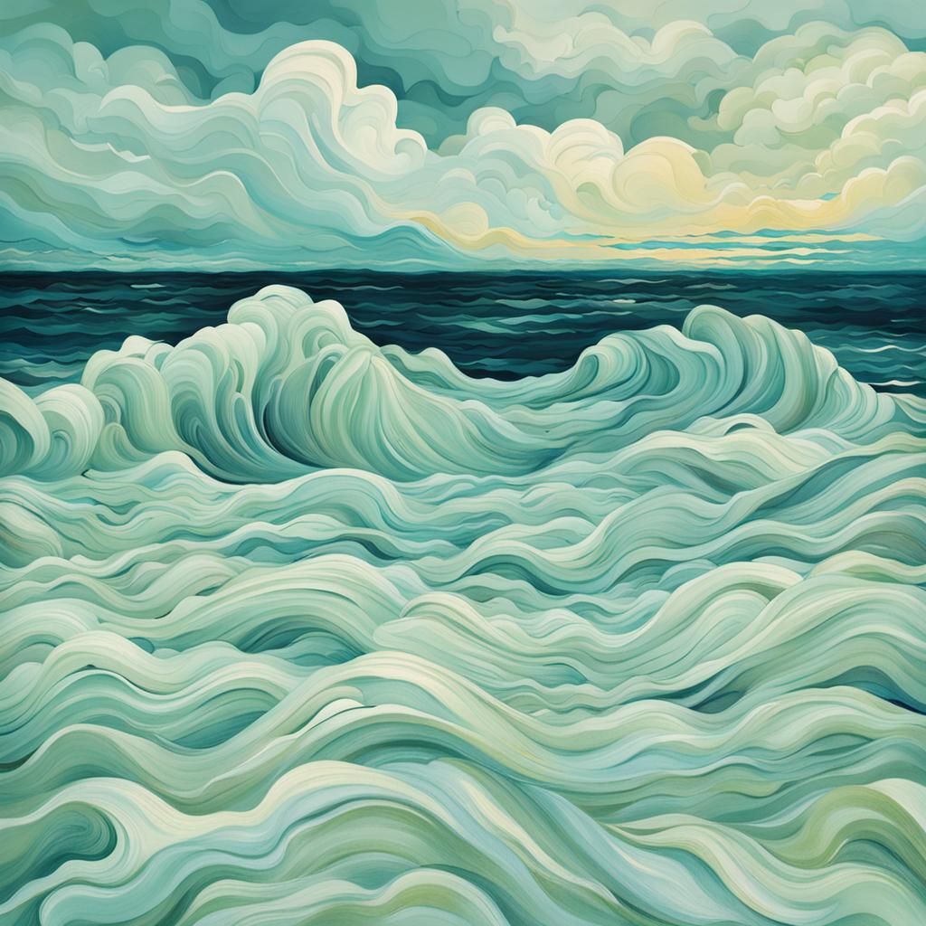 Close-up of Sea Foam on Water