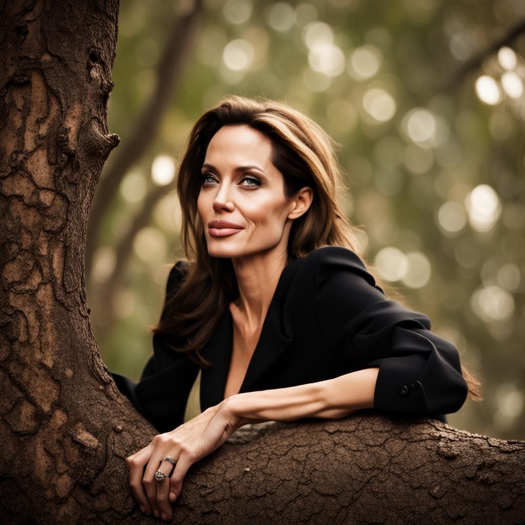 Woman in Tree, Professional Photography
