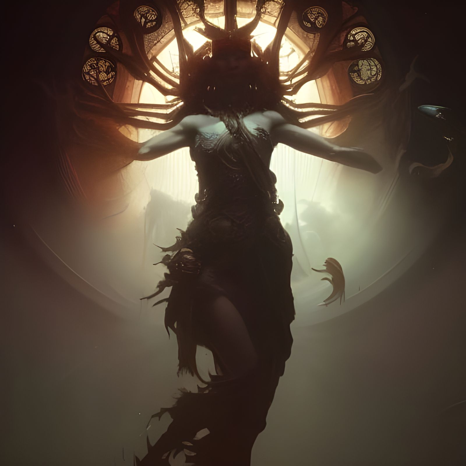 God of Chaos: Dark Fantasy Concept Art