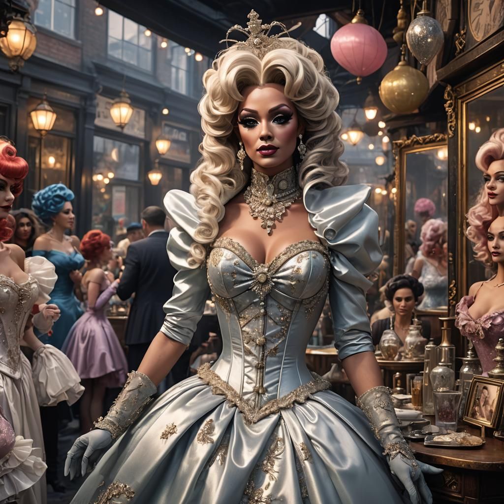 Extravagant Drag Queens in Ethereal Fantasy Style