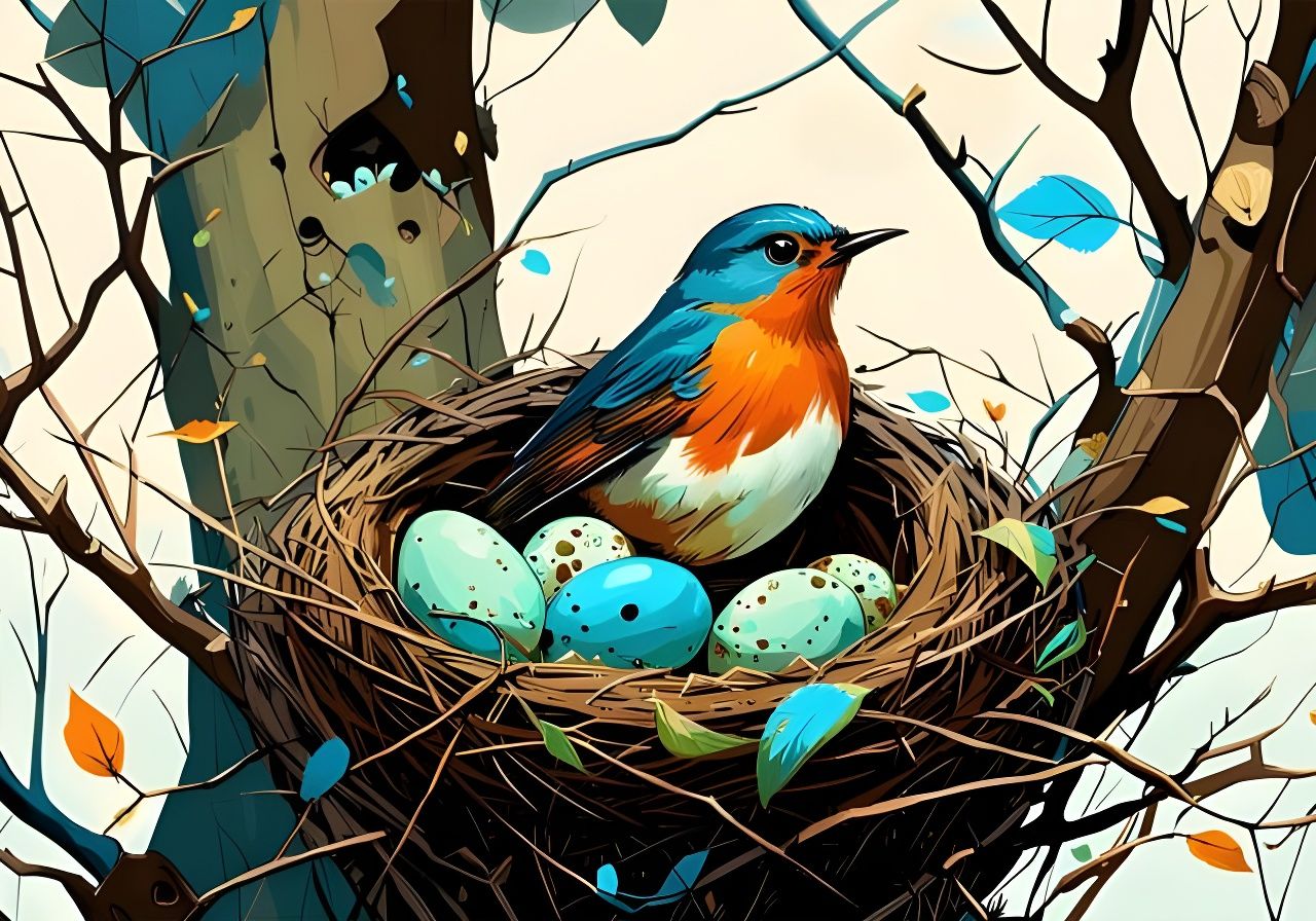 Detailed Turquoise Watercolor Leaf Art