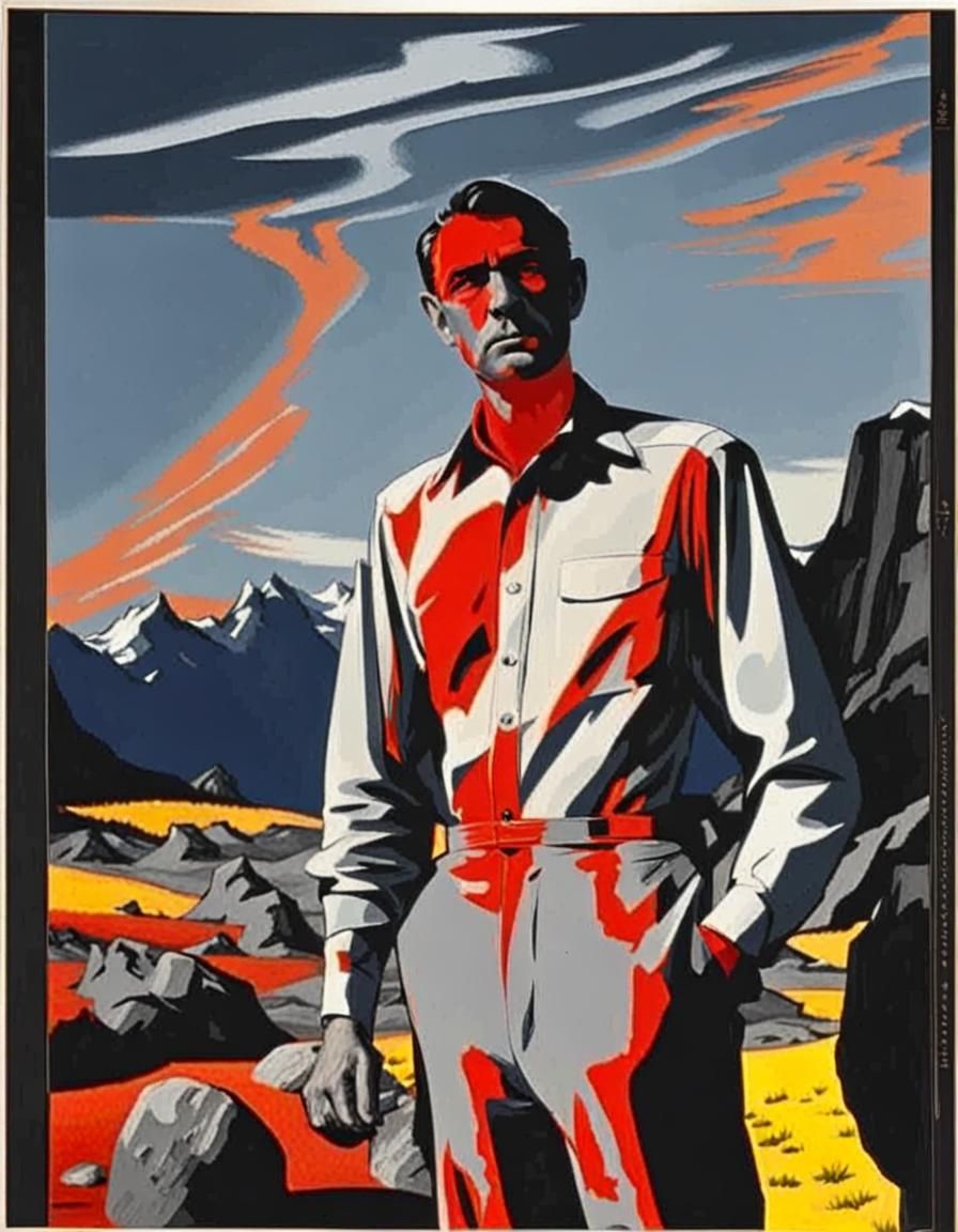 Dramatic Landscape in Ansel Adams Style