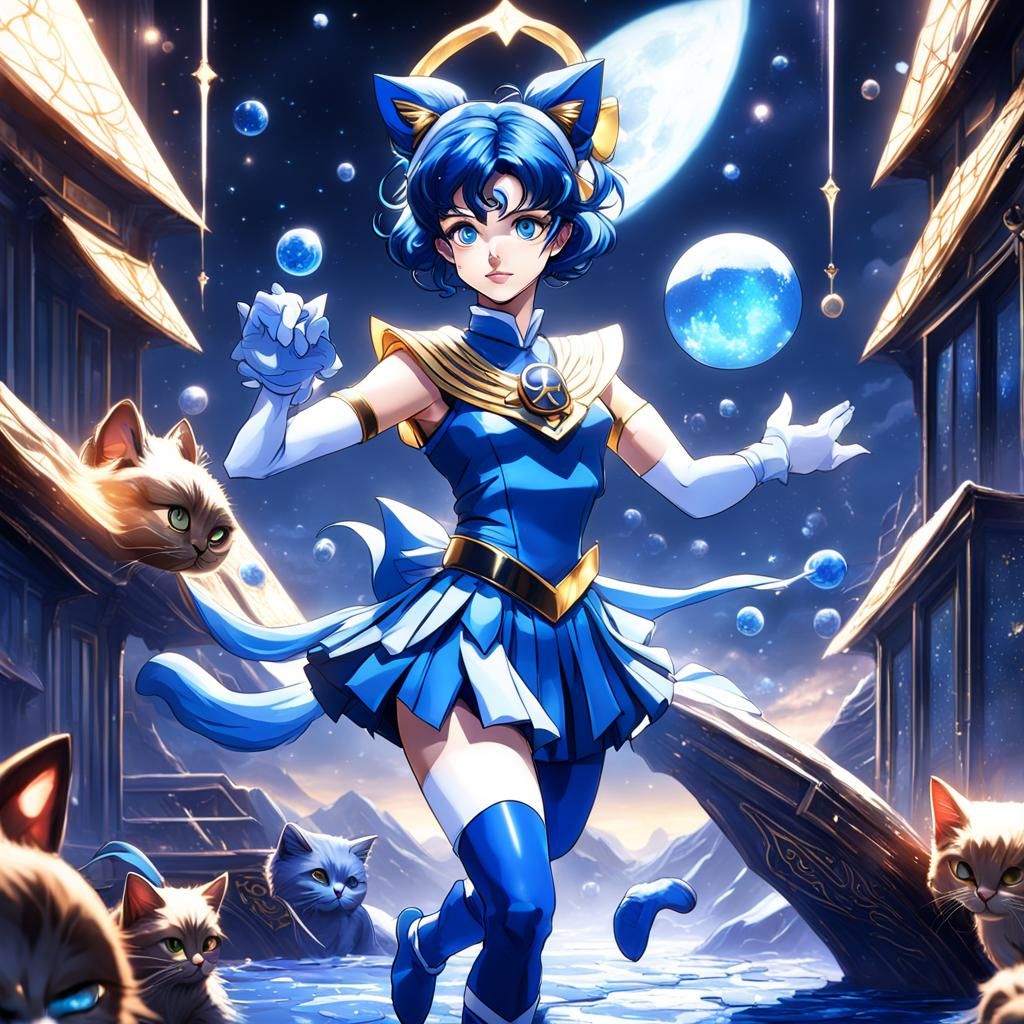 Sailor Mercury with (cat ears)