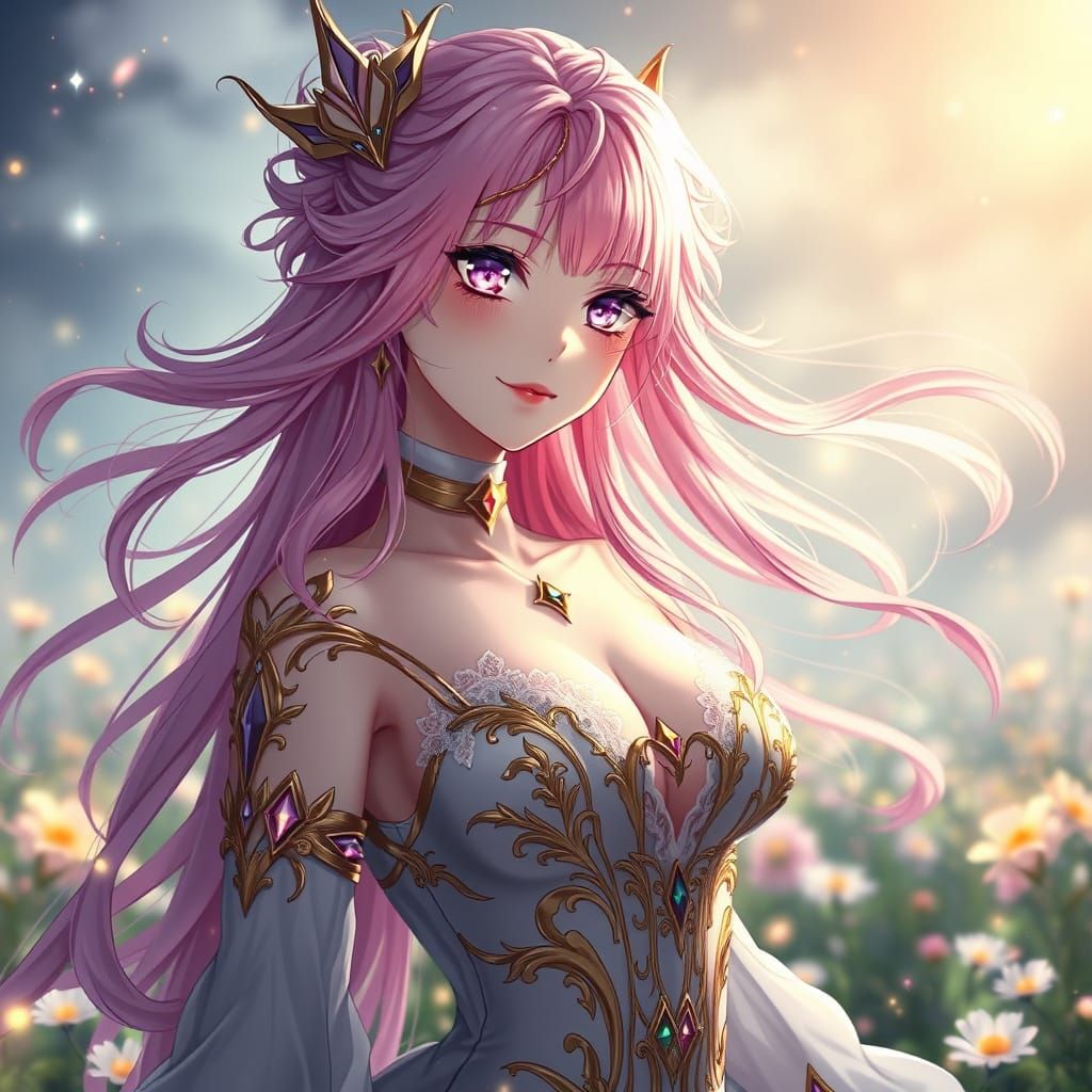 Ethereal Goddess Astolfo in Celestial Fantasy