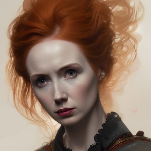 Karen Gillan as Mary, Queen of Scots Portrait