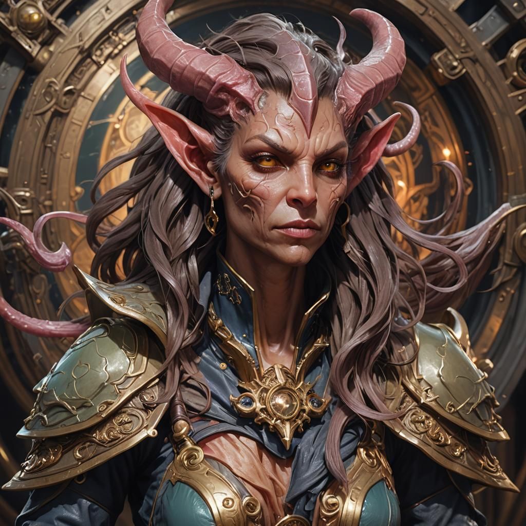 Space Pirate Hybrid Portrait in Artstation Style