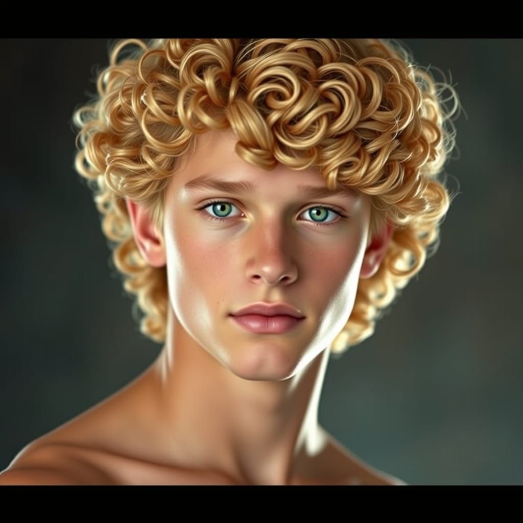 Classical Greek God of Radiant Youth