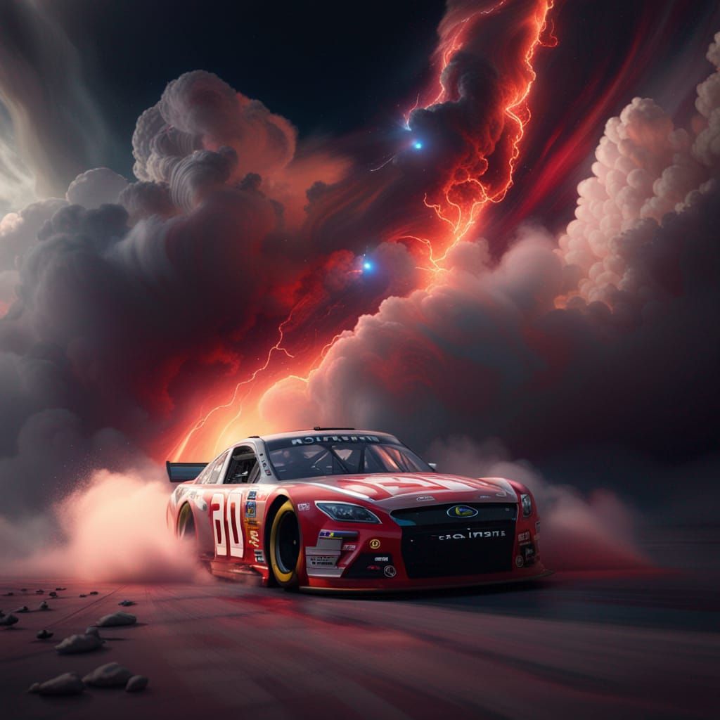 Hellish Nascar Race Through Galaxy Nebula