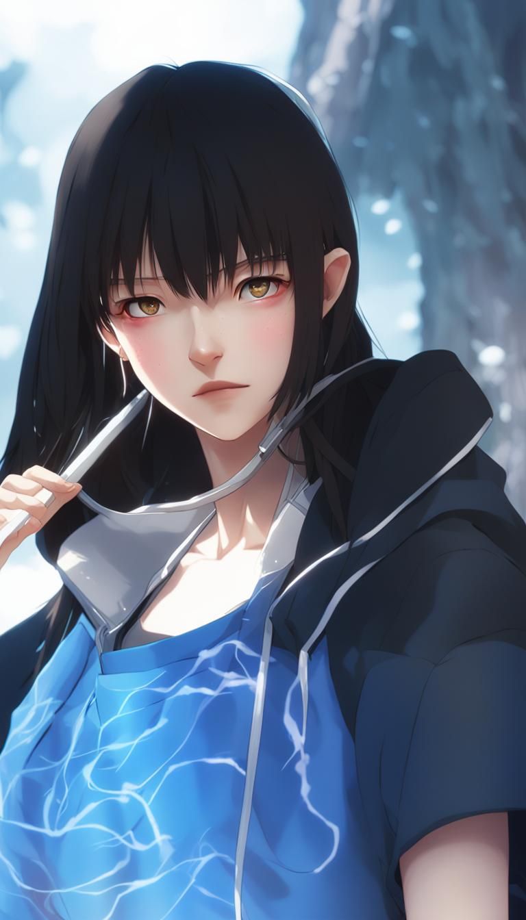 By artist "anime", 3d anime art, inspired by WLOP, Artstation, #genshinimpact pixiv, extremely detailed, aesthetic, conc...