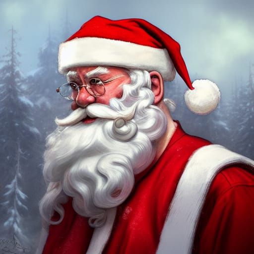 Ultra Realistic Santa Claus Portrait in 8k