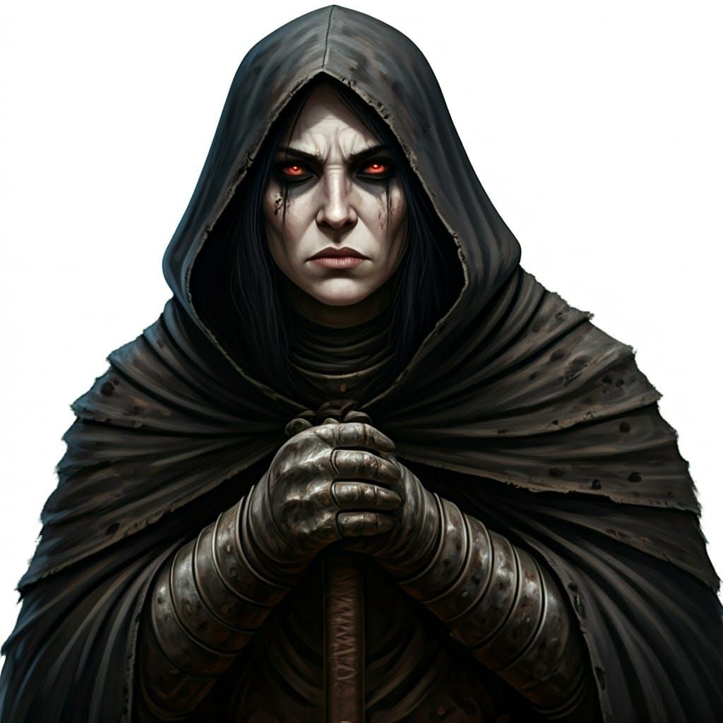 Golarion Ex-Knight in Dark Cloak