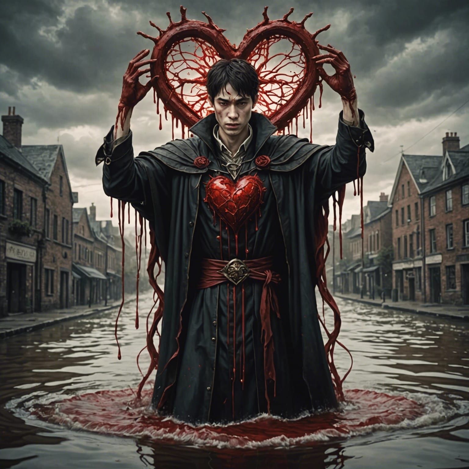 Surreal Blood Flood Through the Heart