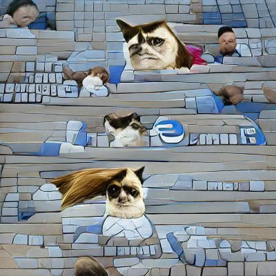 Grumpy Cat Meme Close-up