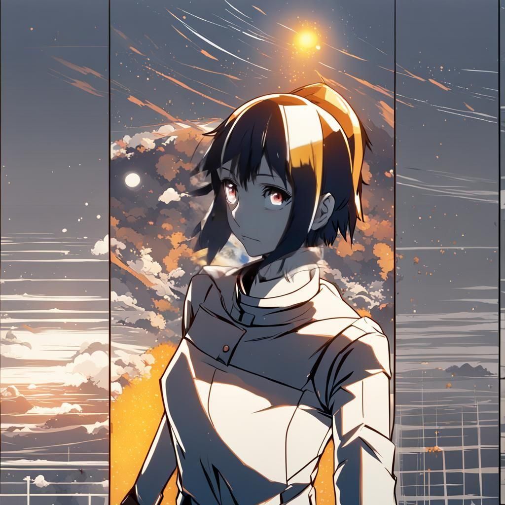 Anime Style Cel-Shaded Manga Scan