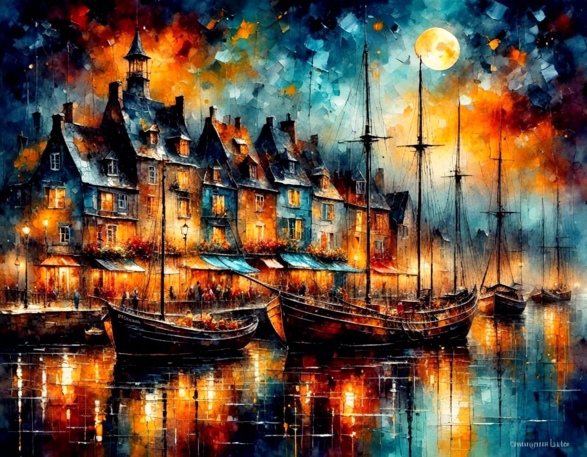 Old Fisherharbour in Honfleur France