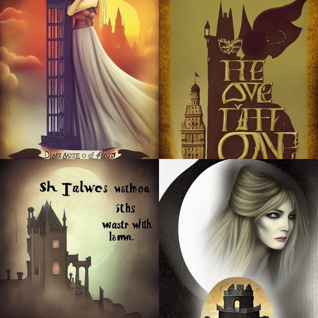 she waits for him like a captive in a tower, she dreams of love and of great places far away, and in her dreams she sees...