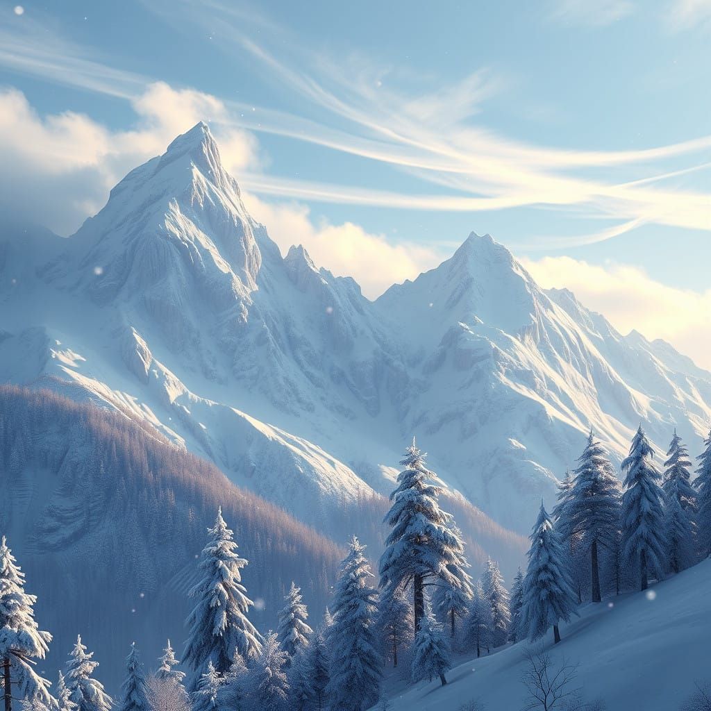 Winter Wonderland in Ethereal Blues