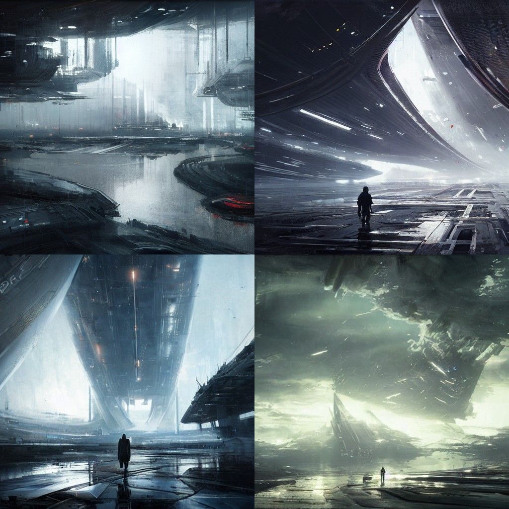 Abstract Geometric Landscape with Bright Lighting